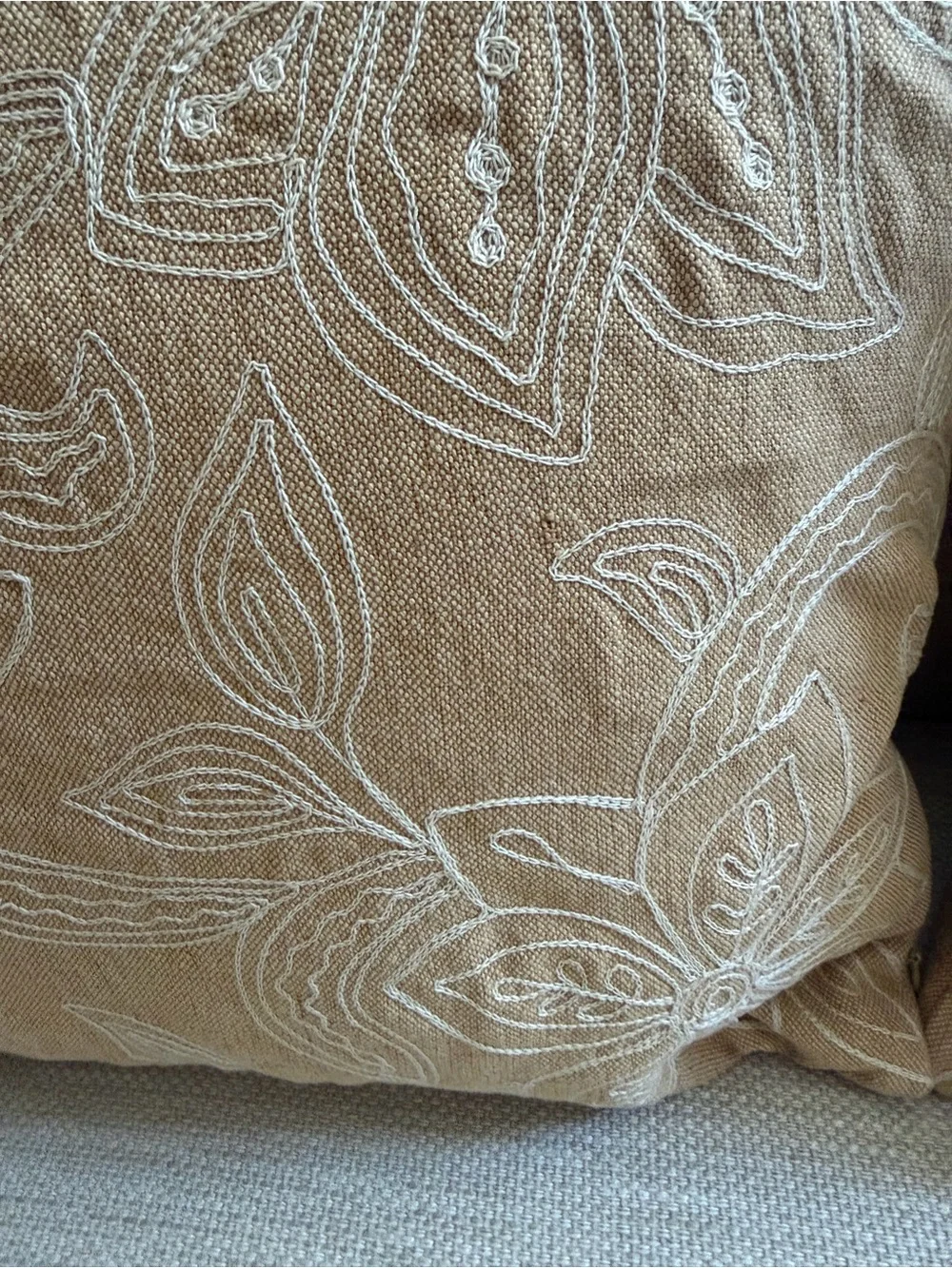 Pair Crate & Barrel Cotton Seychelles Throw Pillows Feather Insert